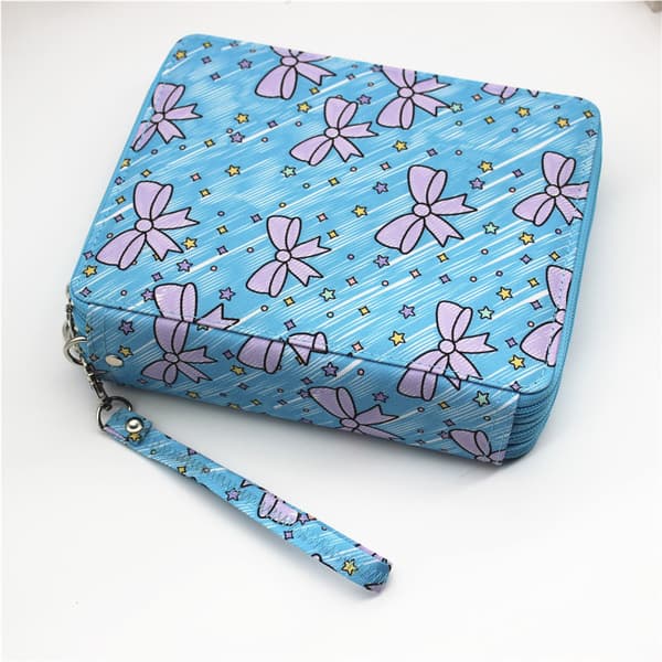 Pencilpose med stor kapacitet, 127 huller, organizer-taske, pencilpose til studerende - Butterfly