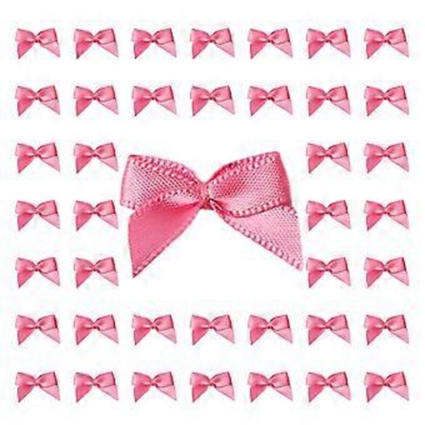 200 st Mini Rosetter Små Bandrosetter Rosettblommor Applikationer DIY Hantverk för Sömnad Scrapbooking Bröllop och Present Medium puder Medium powder