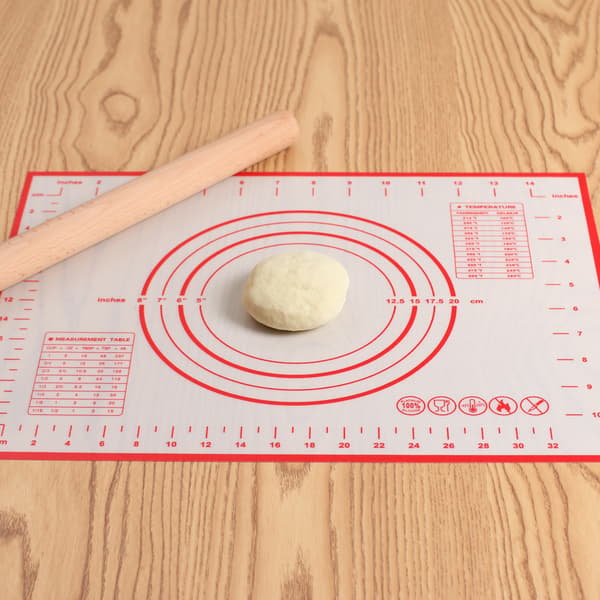 Non-stick silikon bakeunderlag deigmatte med målinger - 60 x
