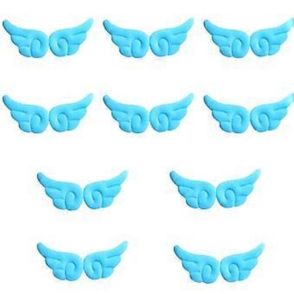 10 Par Engelvinge Hårnåler Hodeplagg Tegneserie Hårpynt Legering Mote Klemme Ornament for Kvinner og Barn Blå Blue