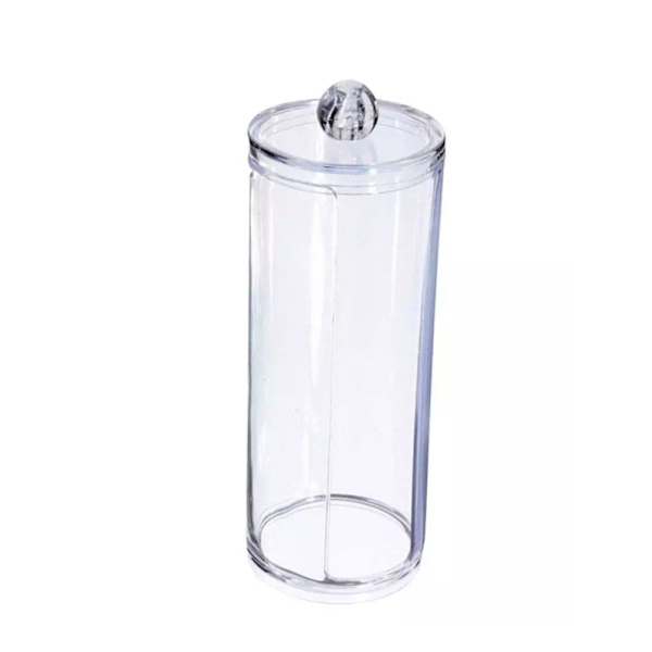 Akryl Bomuldsæske Makeup Matte Beholder Organizer, Bomuldsdisk Di