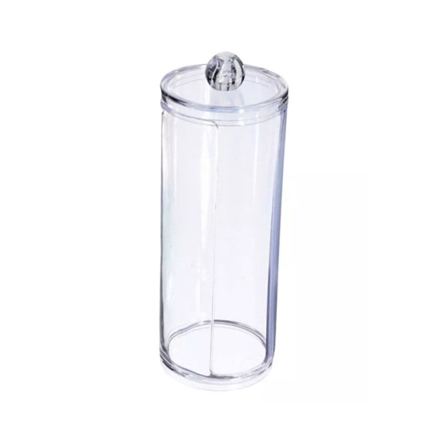 Transparent bomuldskugle pude vatpind makeup puder dispenser holder O