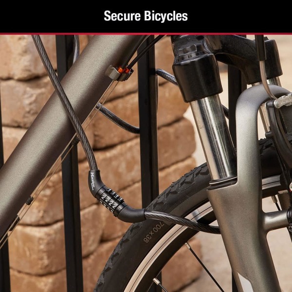 Cykellåskabel, Kombinationscykellås, Kabellås för utomhusbruk