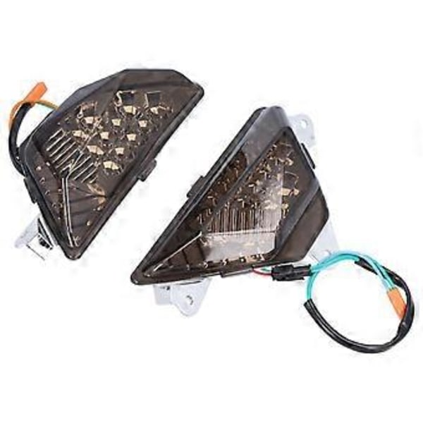 2 STK Front Blinklys LED Indikator Venstre Høyre Erstatning for KAWASAKI NINJA 1000 20172021Brun