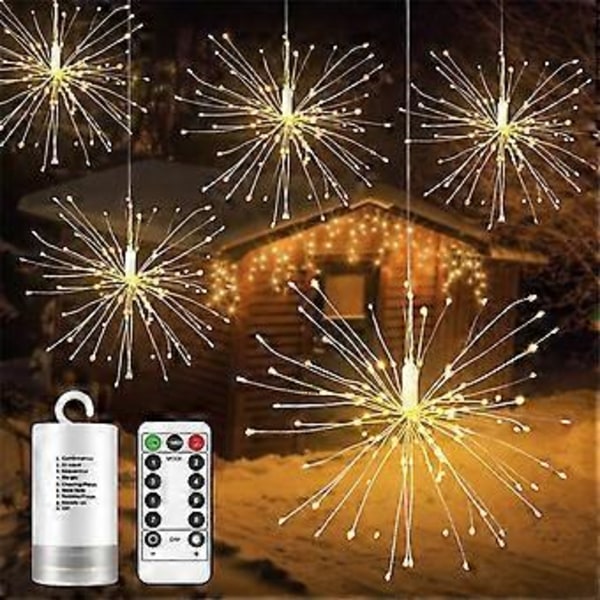 Vattentät Lampa 175 LED Hängande Bukettformade Ljus Ornament B