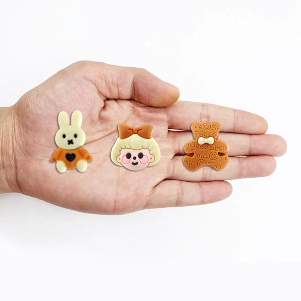 8 st Miffy skosmycken för Clog, skoprylar för Croc-smycken