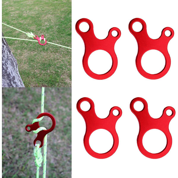 12 stücke repspännare, 3 hål aluminiumlegering guyline tältlinor spännare tält rep spänne trehåls spännare snörspännare för tält utomhus vandring camping picknick