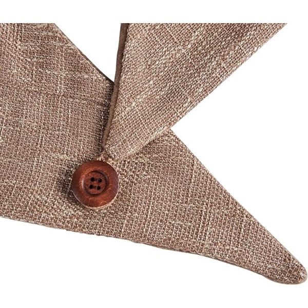 Göm Blå Mode Män Kvinnor Bomull Triangel Scarf med Retro Rumpa