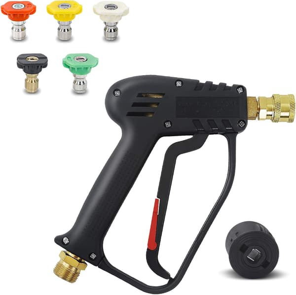 Högtryckstvätt Pistol 4000 PSI, M22 14mm och Högtrycksslang