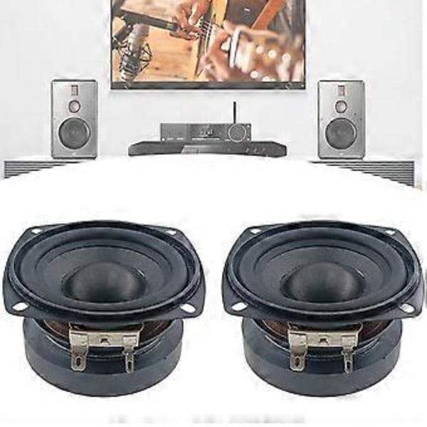 1 Setti 3 tuuman täyden taajuuden kaiutin, täydellinen tee-se-itse-projekteihin, matalan taajuuden subwoofer-kaiutin diskanttikaiuttimet