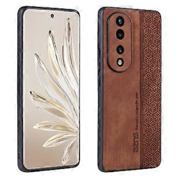 3D-kohokuvioitu puhelinkotelo Honor 70:lle Brown