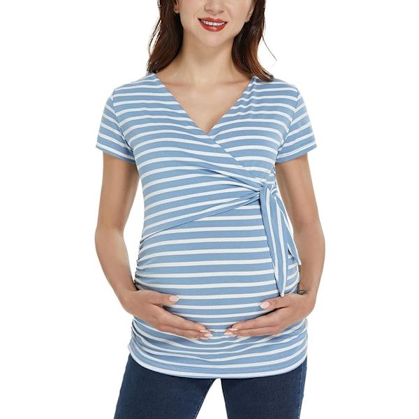 Maternity Toppe - Korte og Lange Ærmer V-Hals Shirts til Kvinder