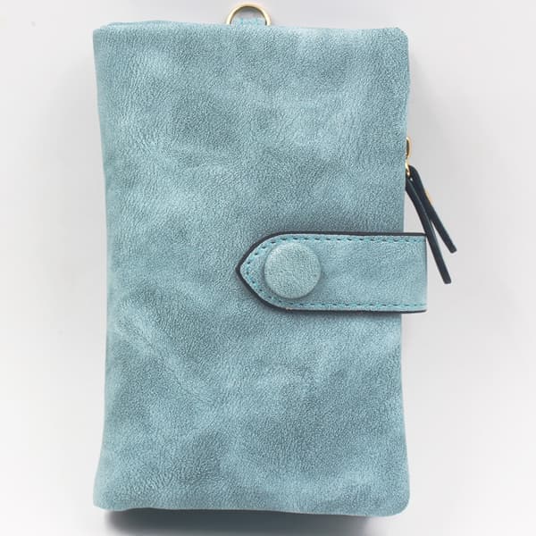 Frostet Tegnebog Tri-Fold Multi-Kortholder - Lyseblå