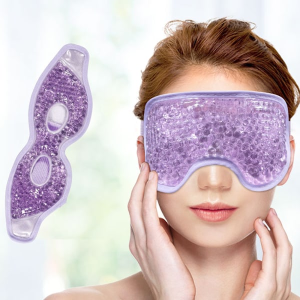 2-pack kylgelögonmask återanvändbara ögonmasker, sovmasker
