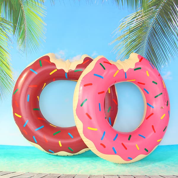 Badering, 1 stk. PVC Oppustelig Ring, Donut-formet Flyder