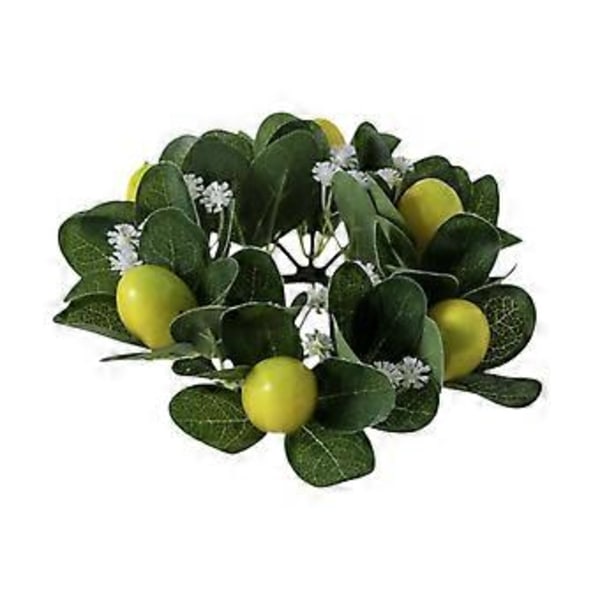 Citron Ljusring Krans Ljusstake Hållare Ring för Café Festival Kök()