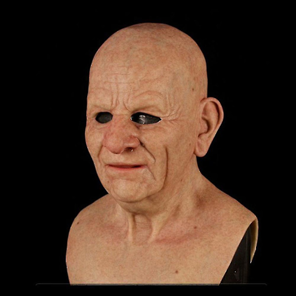 Latex Man Face Cover Male Disguise Cosplay Halloween Party Prop.H.