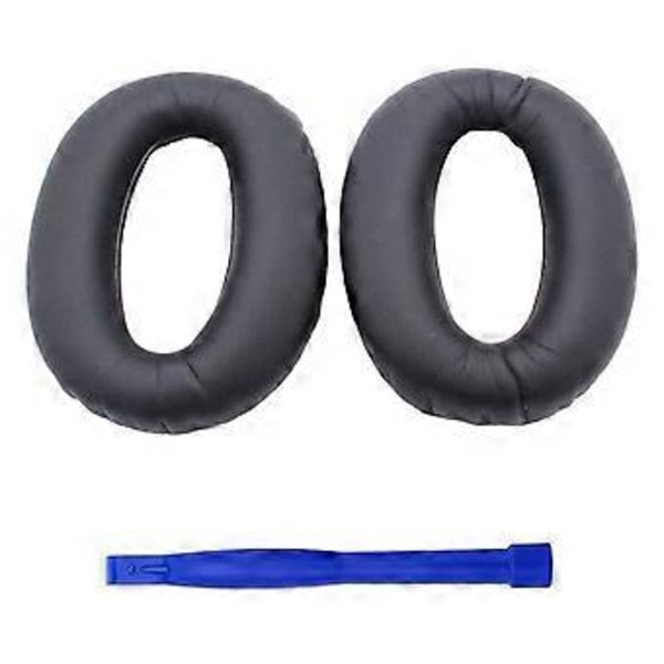 1 par öronkuddar öronkuddar öronmuffar för WH-1000XM2 hörlurar, högkvalitativa headset-tillbehör svart Black