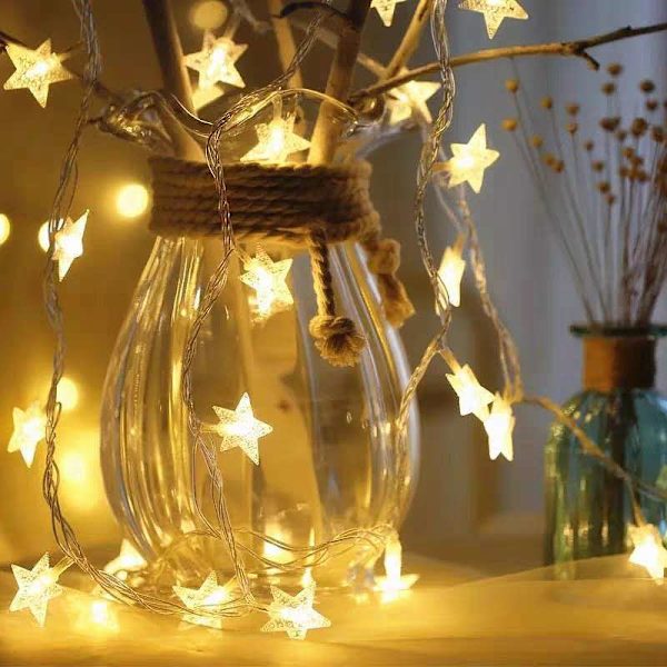 Starlight LED-stjerne varm farve \"stik-i-modeller\" 10 meter 100 lys