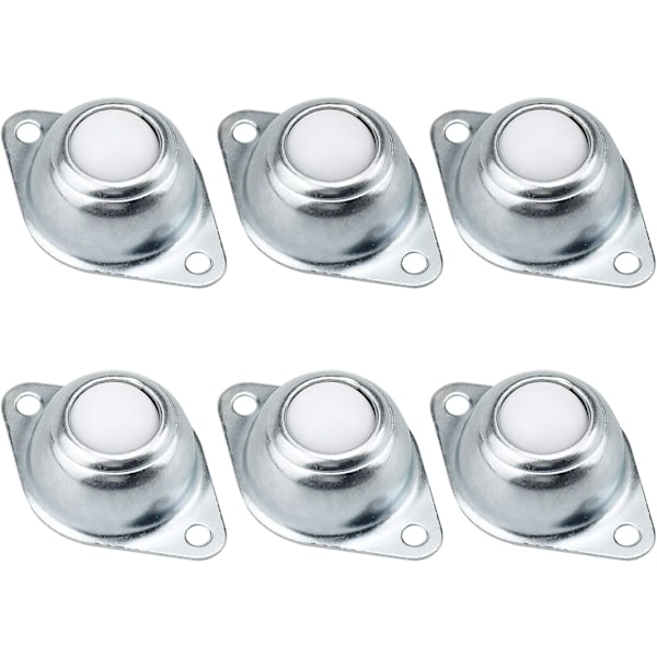 6 stk. kuglelejer, nylon, rullelejer, transportruller