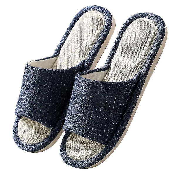 Öppen Tå Toffel med Memory Foam, Mjuka Innetofflor För Komfort. 1