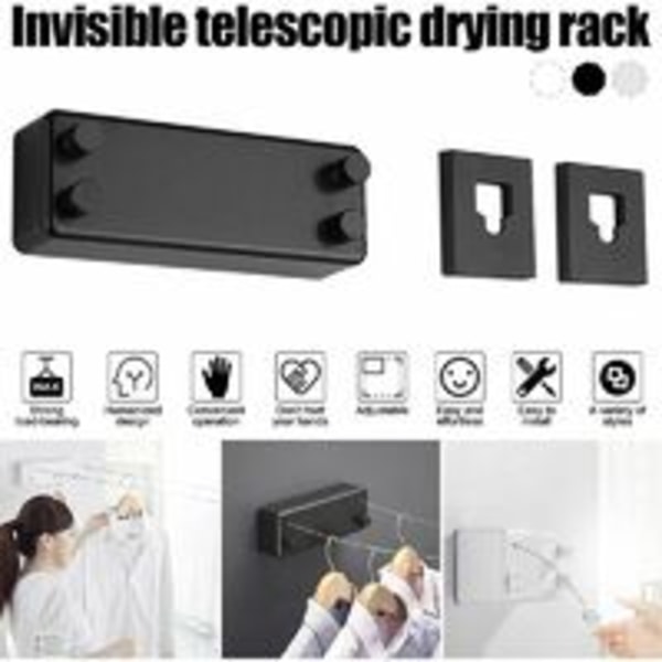 1 stücke Outdoor einziehbare Wäscheleine 2 Drähte verstellbar Indoor