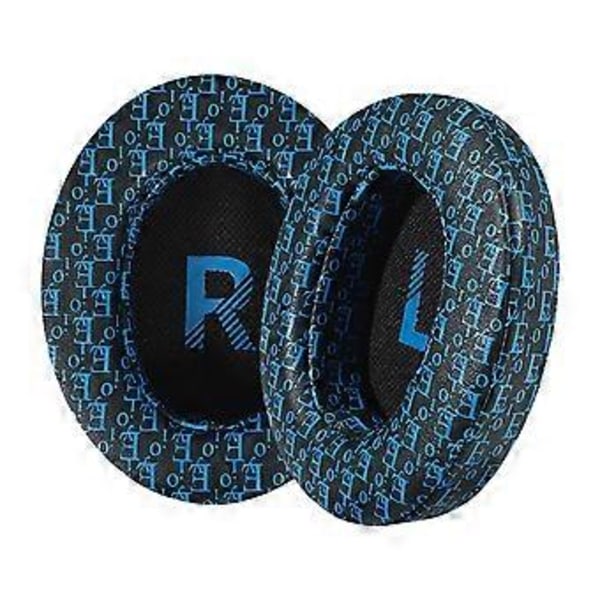 Holdbare ørepuder til Crusher3.0, komfortabel pasform med memory foam-ørepuder til lange lyttesessioner med klar lyd black blue print