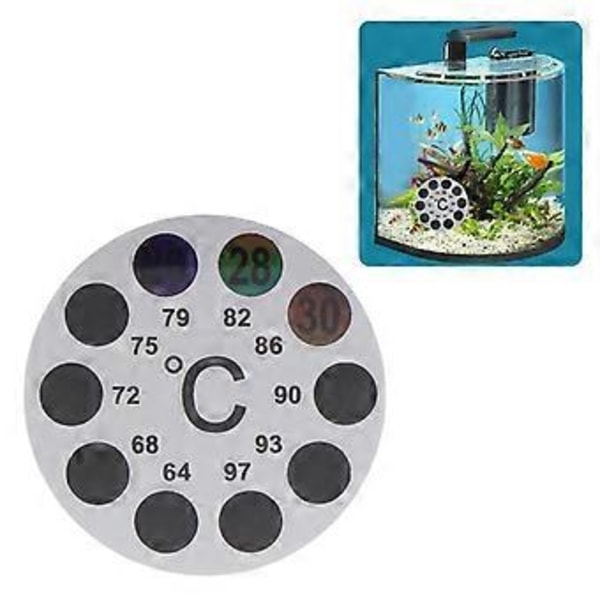 Akvarium Termometer Klistremerke Brygge Termometer Etikett Selvklebende Temperatur Klistremerker for Oppbevaring for Tank Fisk for Tank