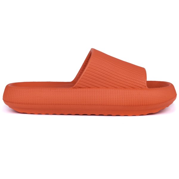 Pute-slidesandaler for kvinner og menn - sommerlige, lette slides med myk såle