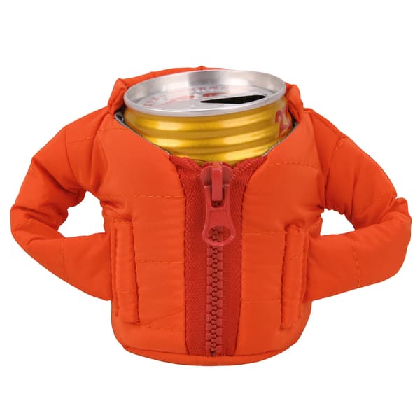Puffy Beverage Vest, Isoleret Drikkedunk Køler, Orange