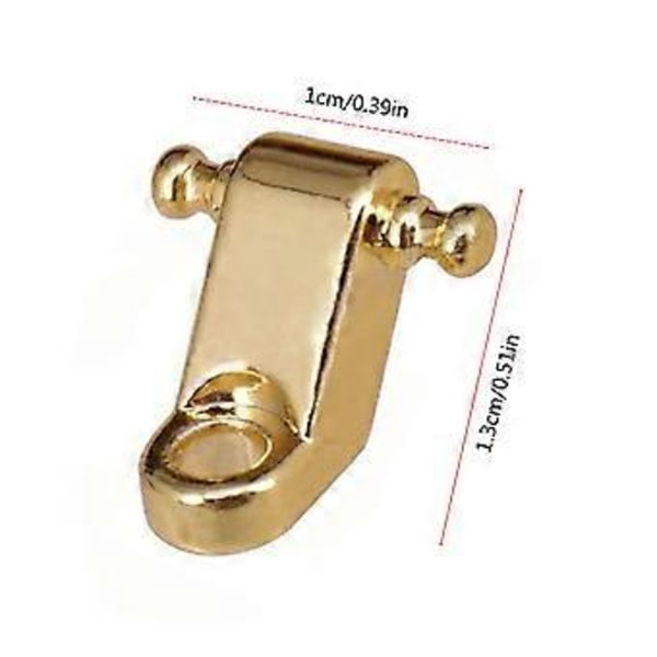 2 stk Elektrisk Gitar Strengholdere Tre Standard Rulle Strengføringer Utskiftbare Holdere Metall Gitar Deler Gylden Golden
