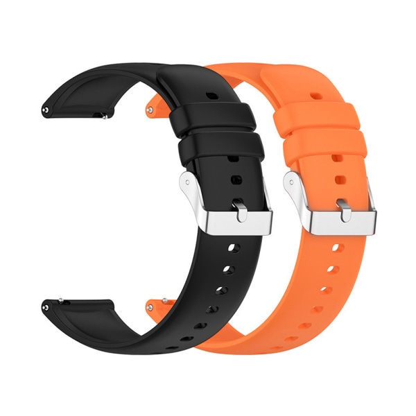 Det tvådelade set (svart + orange) är lämpligt för Huawei Watch3