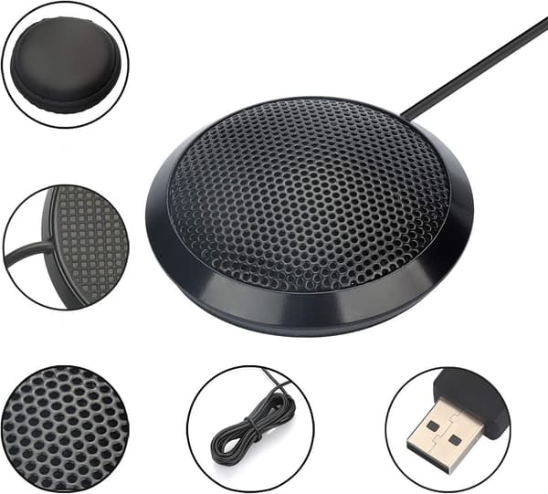 PC-mikrofonin USB-kondensaattorimikrofoni tallennukseen, kokoukseen, minulle