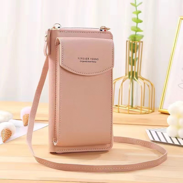 Damepung Crossbody Taske Læder Møntpung Mobiltelefon Mini