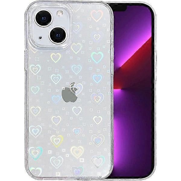 Läpinäkyvä laser-salama iPhone 13 ProMax -puhelimen kuori (ei yhteensopiva iPhone 13 Pron kanssa)