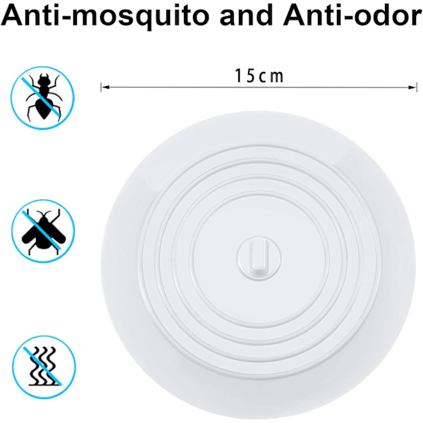 Silikon badkarslock vitt, 15 cm avloppsskydd, köksho