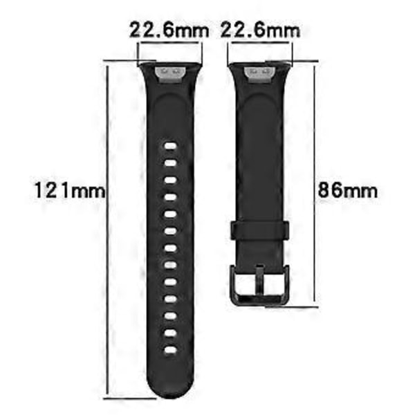 Silikonerem til Xiaomi Mi Band 7 Pro Udskiftning Blød TPU Armbånd til 5,5-8,7 tommer