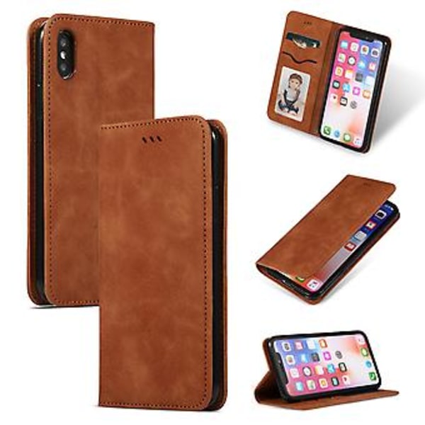 Läderfodral för iPhone X / XS Brown
