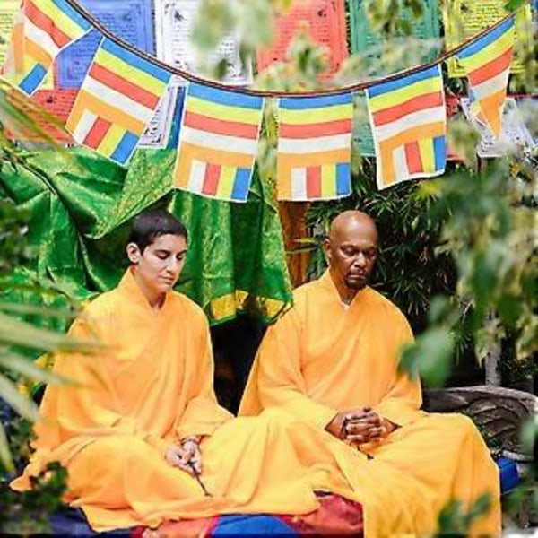 1 Längd Tibetanska Böneflaggor Tempel Dekorativa Böneflaggor Utomhus Buddhistiska Meditationsflaggor