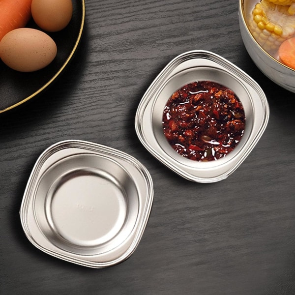 3 Dipping Saucers - Gjenbrukbare krydderplater, krydderretter fo