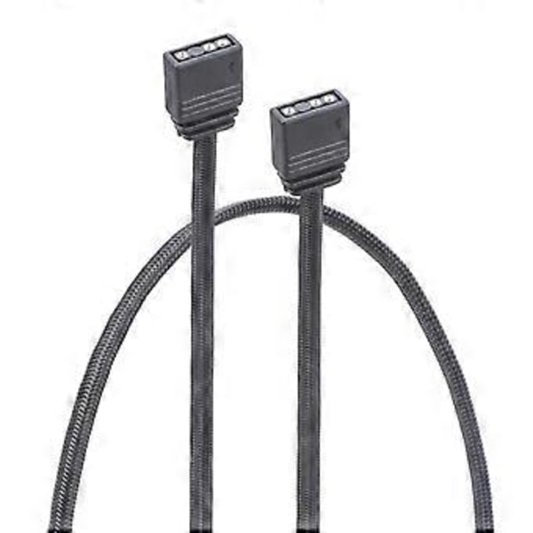 ARGB Forlængerkabel 3Pin Hun til Hun ARGB Distributionslinje Til Bundkort Kabinetlys Med 3 Pin Stik 30cm