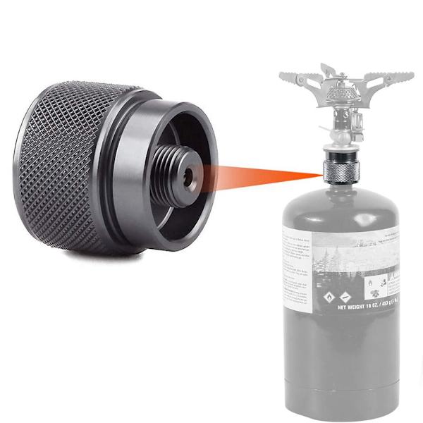 2 stk. Camping Kogeplade Adapter 1 Lb Propangas Tank Indgang EN417 Lindal