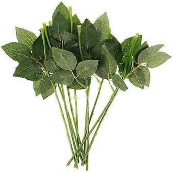 10 stk DIY Blomsterstilker og Blader Håndverk Bukett Stilker DIY Blomsterarrangement Materiale