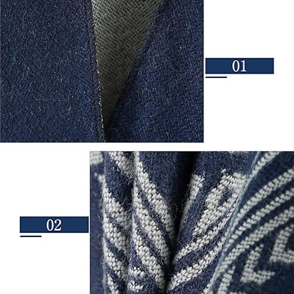 1 kpl Viitta Huivi Elegantti Lämmin Neliö Syksy ja Talvi Naiset Navy B