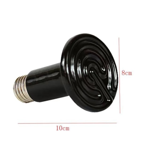75mm svart (150W) emitter radiator djur infraröd keramisk värme