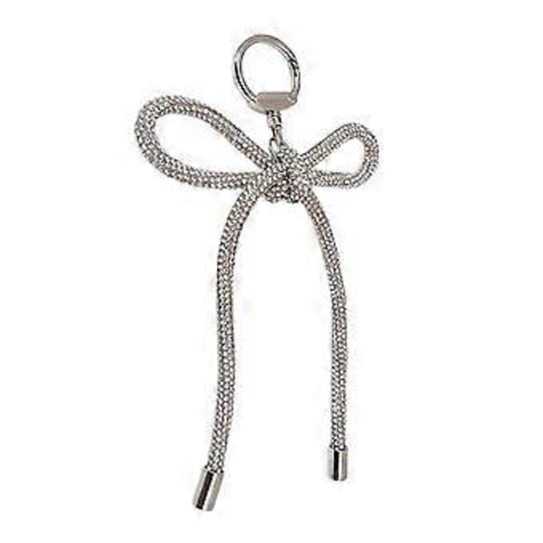 Elegant Rhinestone Bowknot Nøglering Charm Vedhæng Stilfuld Bowknot Rygsæk Vedhæng, Håndlavet Smykkegave til Kvinder style 1