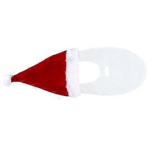 Kreativ Tomteluva Julhatt med Skägg Partykostym Tomte Tillbehör