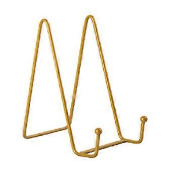 Metall Fotoram Ställ Minimalistisk Design Multifunktionell Easel Hållare Omfattande Användning i Vardagen Gold 6inch
