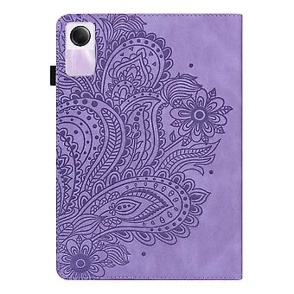 Riikinkukko-nahkainen tablettikotelo Xiaomi Redmi Pad SE:lle Purple