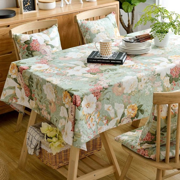 Mote designet blomst trykt duk bomullsduk var